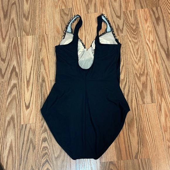 Vintage Cheetah One Piece Swimsuit, underwire, 10 - Picture 4 of 8